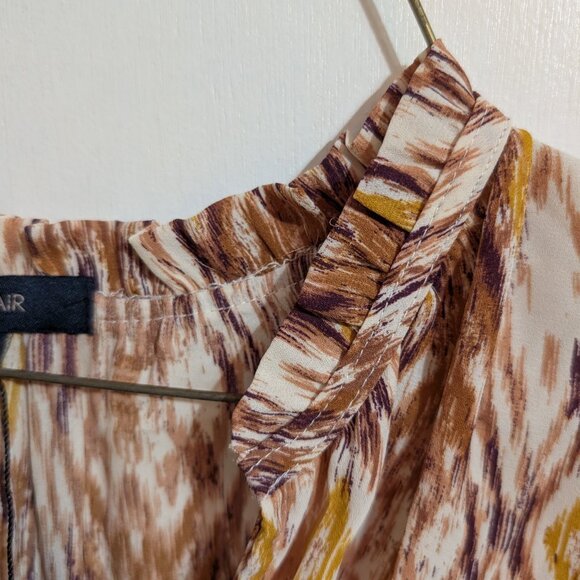 NWT Eclair multi-color brown blouse - Picture 4 of 7